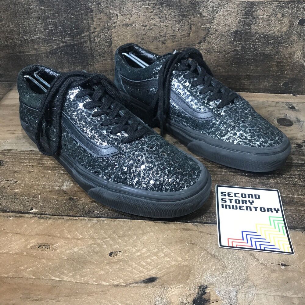 Vans Unisex Adults Old Skool Black Sliver Leopard Sneaker Shoes Size W6.5 M5